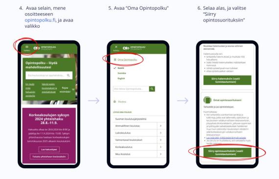 MySodexo App opiskelijatunnistautuminen Opintopolku